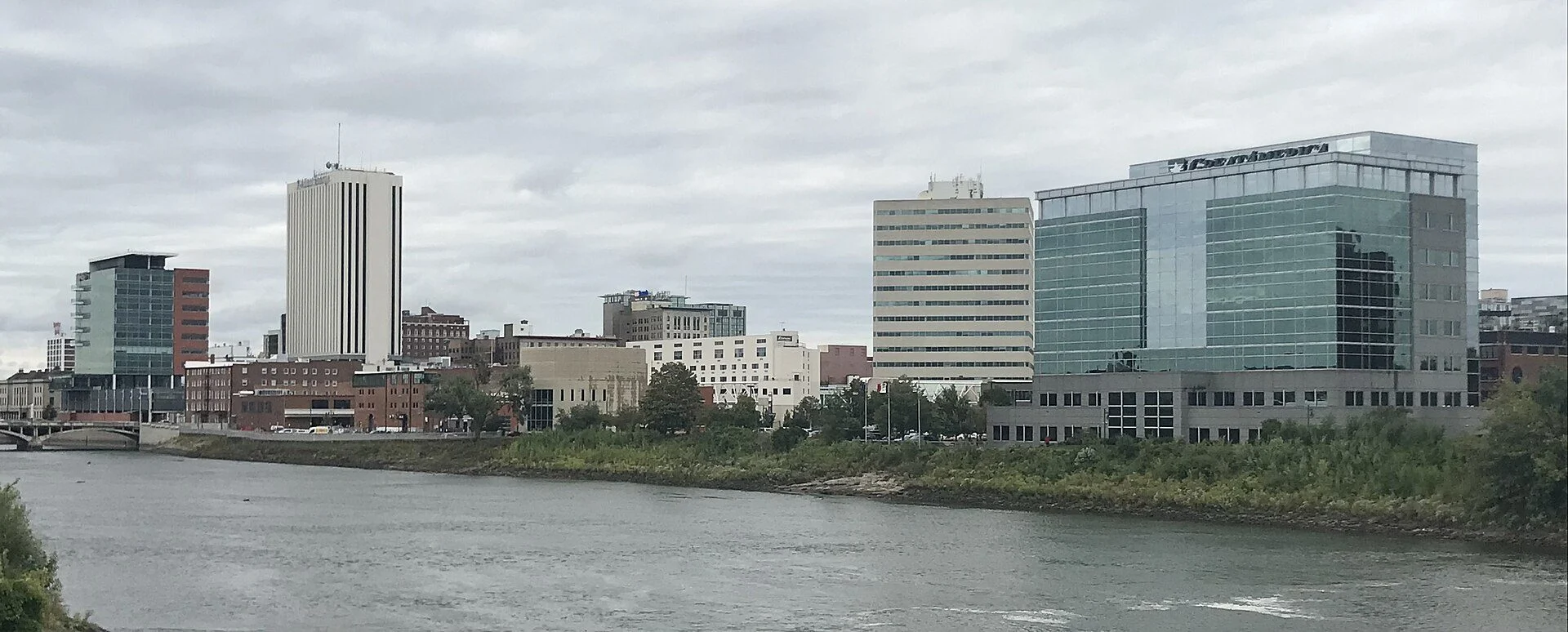 Downtown Cedar Rapids across the Cedar River